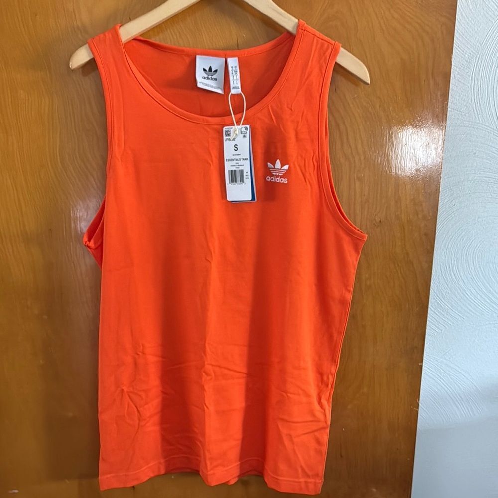 Adidas Tank Top Mens Small Orange